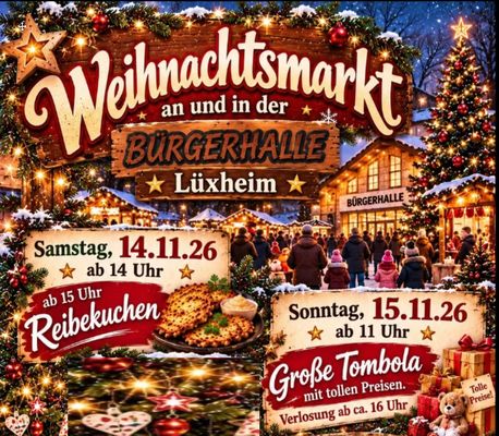 Weihnachtsmarkt Bürgerhalle Lüxheim